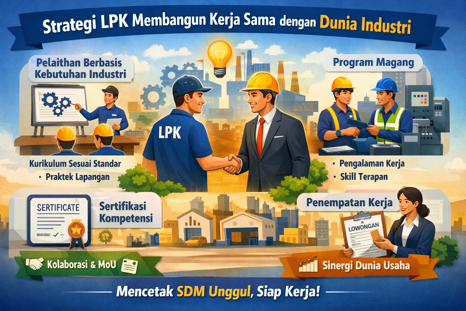 Strategi LPK Membangun Kerja Sama dengan Dunia Industri