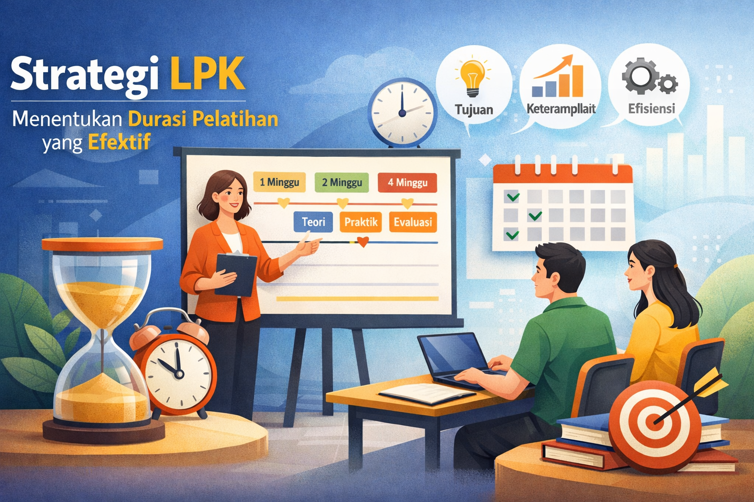 Strategi LPK Menentukan Durasi Pelatihan yang Efektif - Konsultan Pendirian LSP dan LPK Strategi LPK Menentukan Durasi Pelatihan yang Efektif
