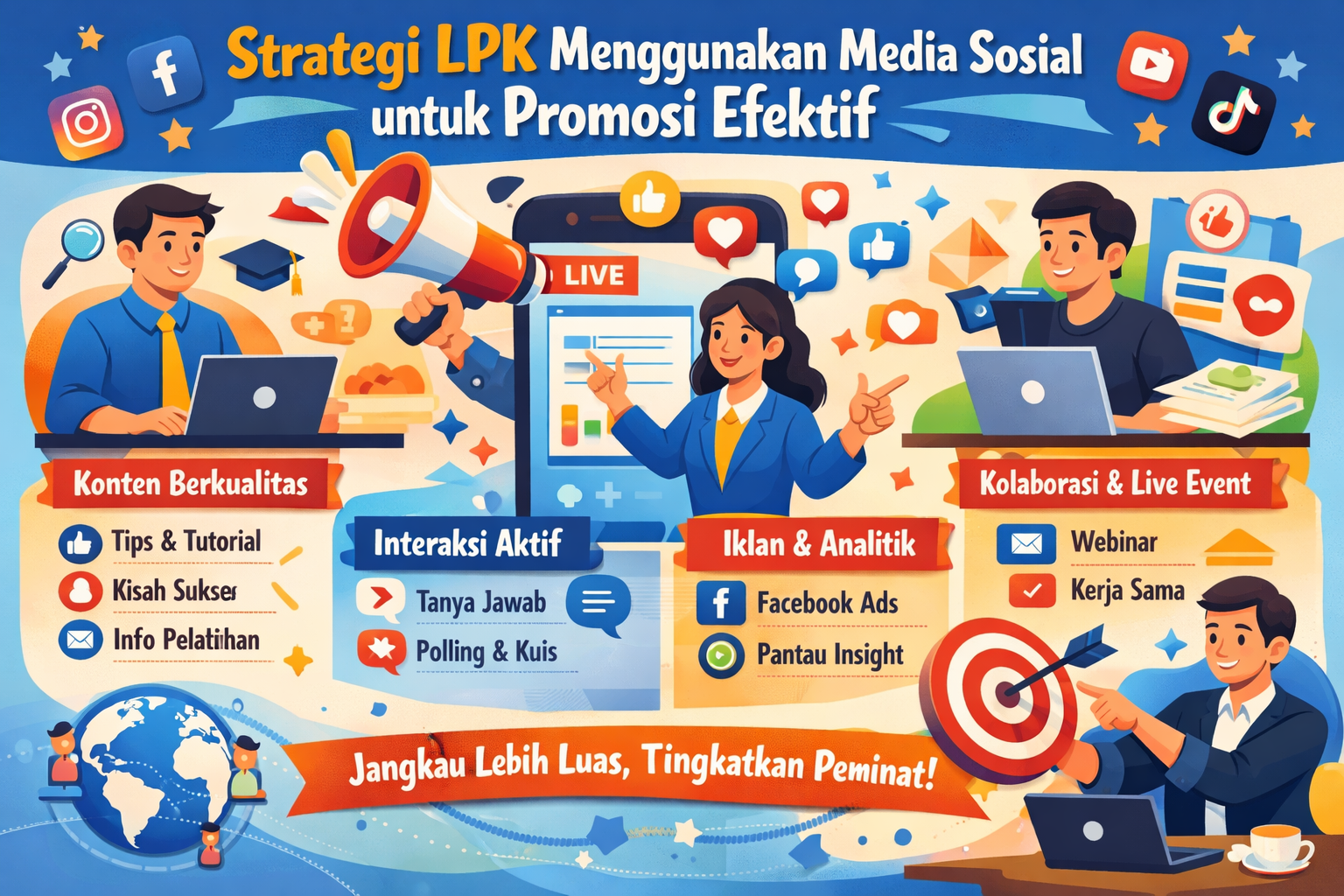 Strategi LPK Menggunakan Media Sosial untuk Promosi Efektif