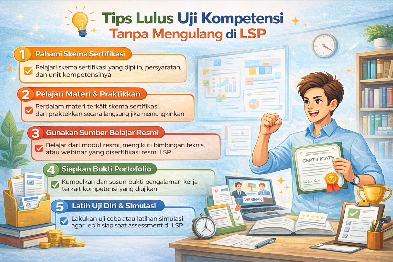 Tips Lulus Uji Kompetensi Tanpa Mengulang di LSP