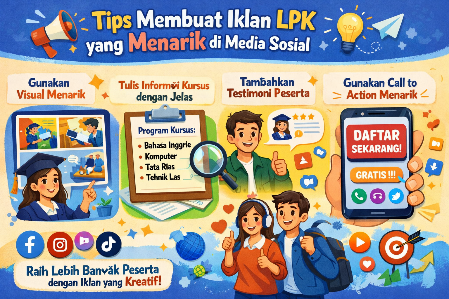 Tips Membuat Iklan LPK yang Menarik di Media Sosial
