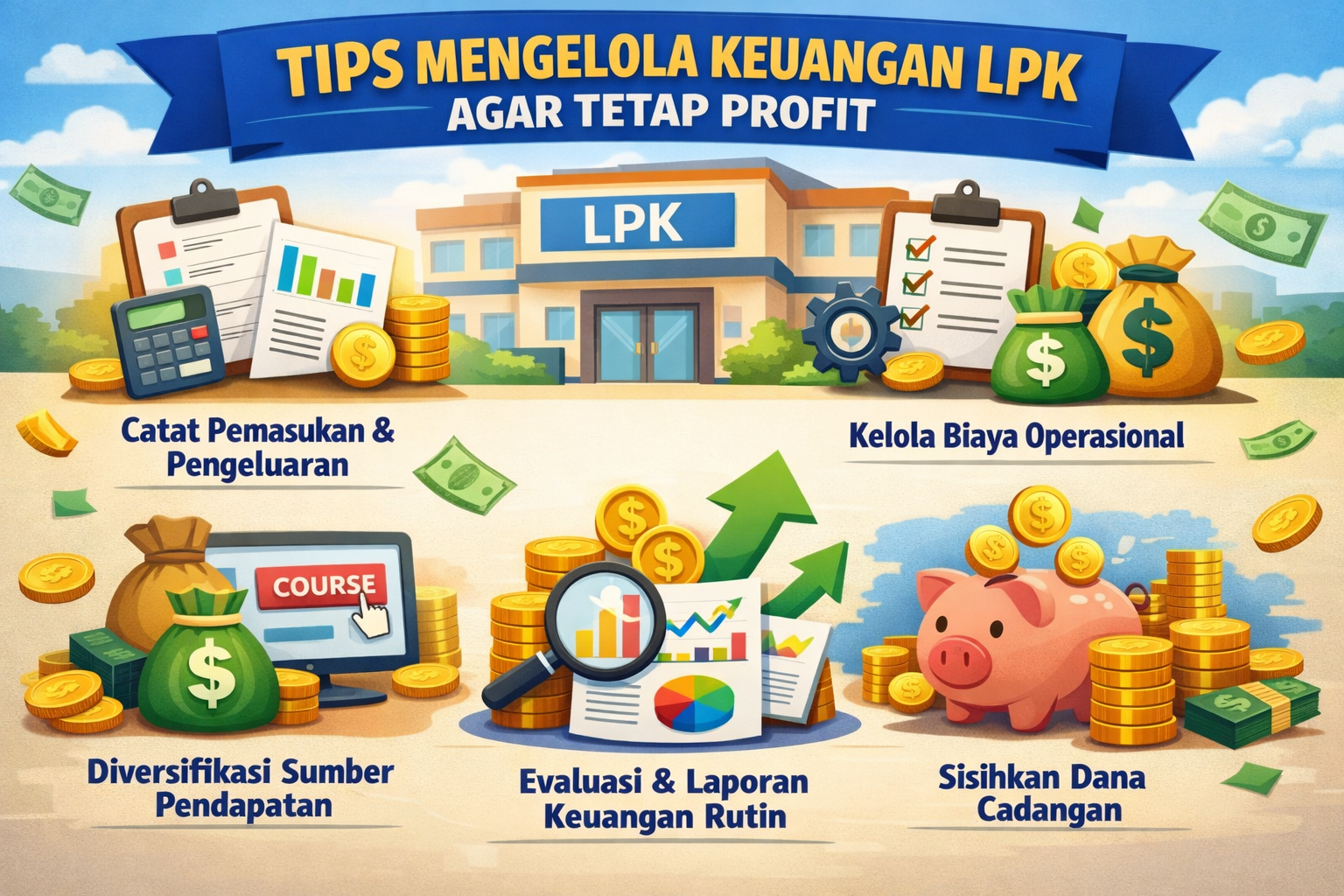 Tips Mengelola Keuangan LPK Agar Tetap Profit