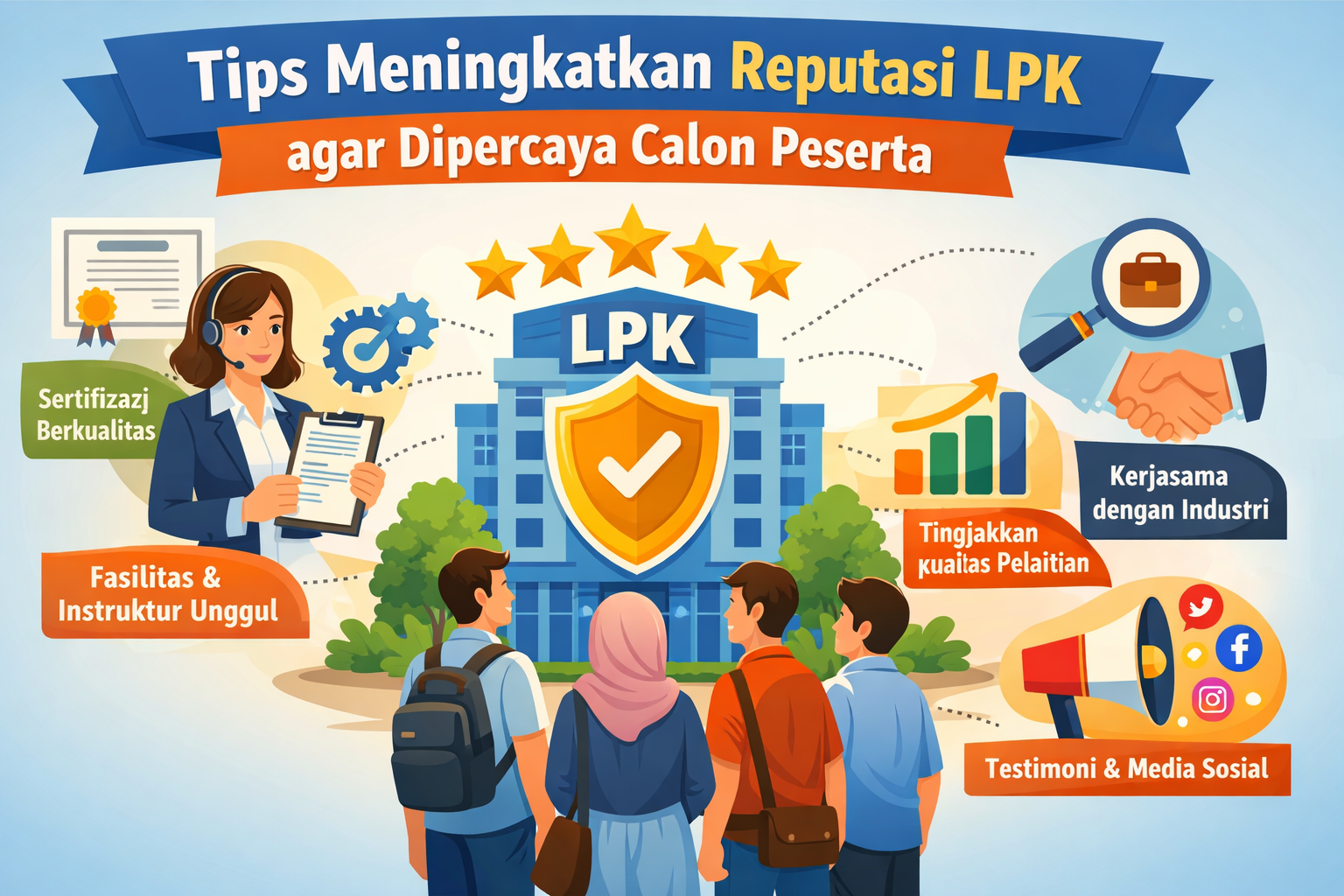 Tips Meningkatkan Reputasi LPK agar Dipercaya Calon Peserta - Konsultan Pendirian LSP dan LPK Tips Meningkatkan Reputasi LPK agar Dipercaya Calon Peserta