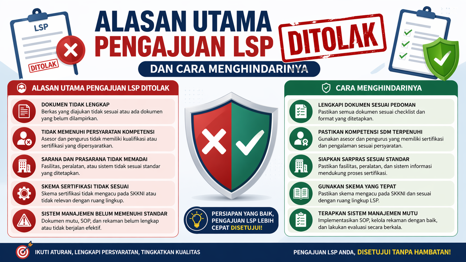 Alasan Utama Pengajuan LSP Ditolak dan Cara Menghindarinya