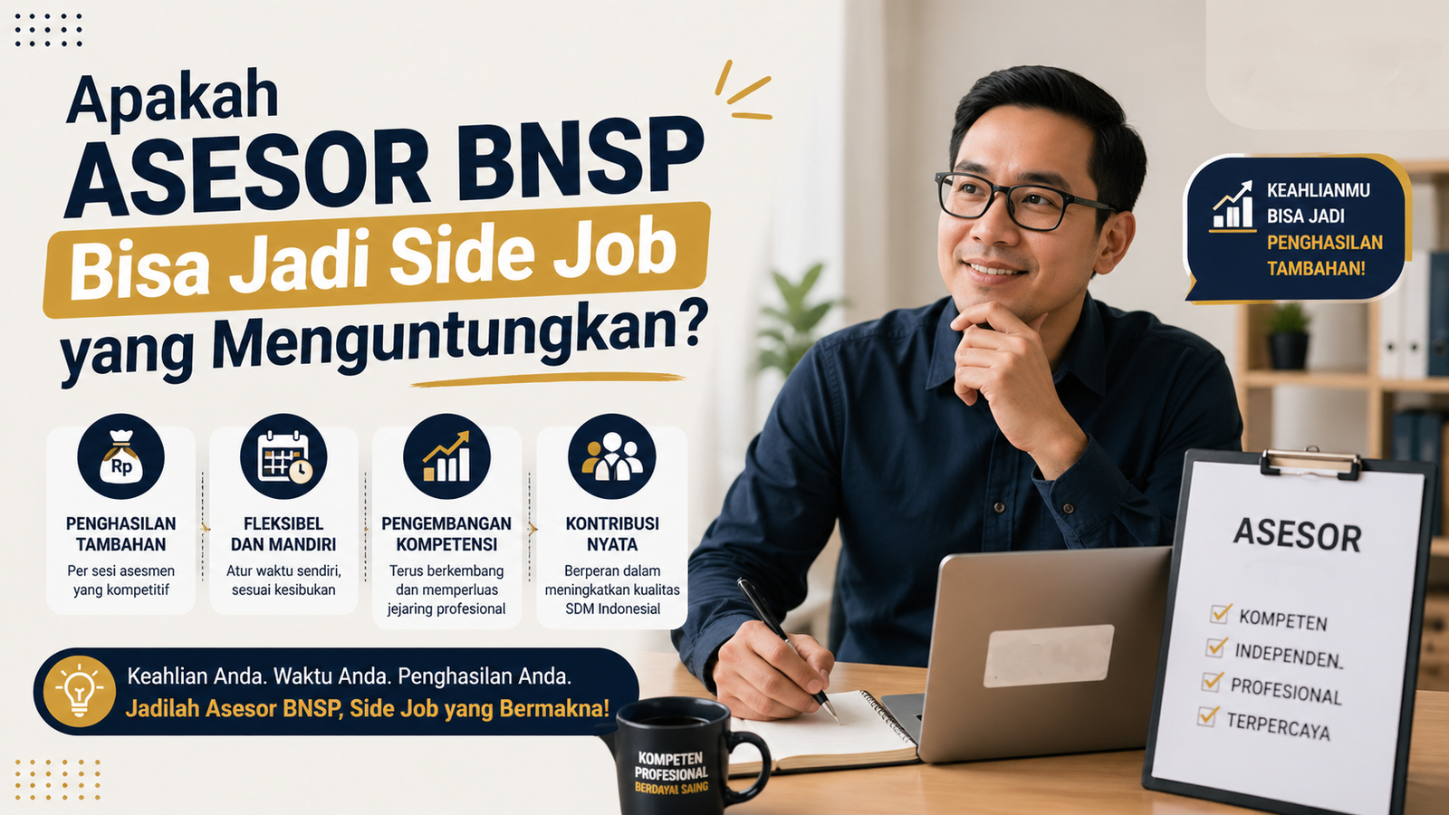 Apakah Asesor BNSP Bisa Jadi Side Job yang Menguntungkan