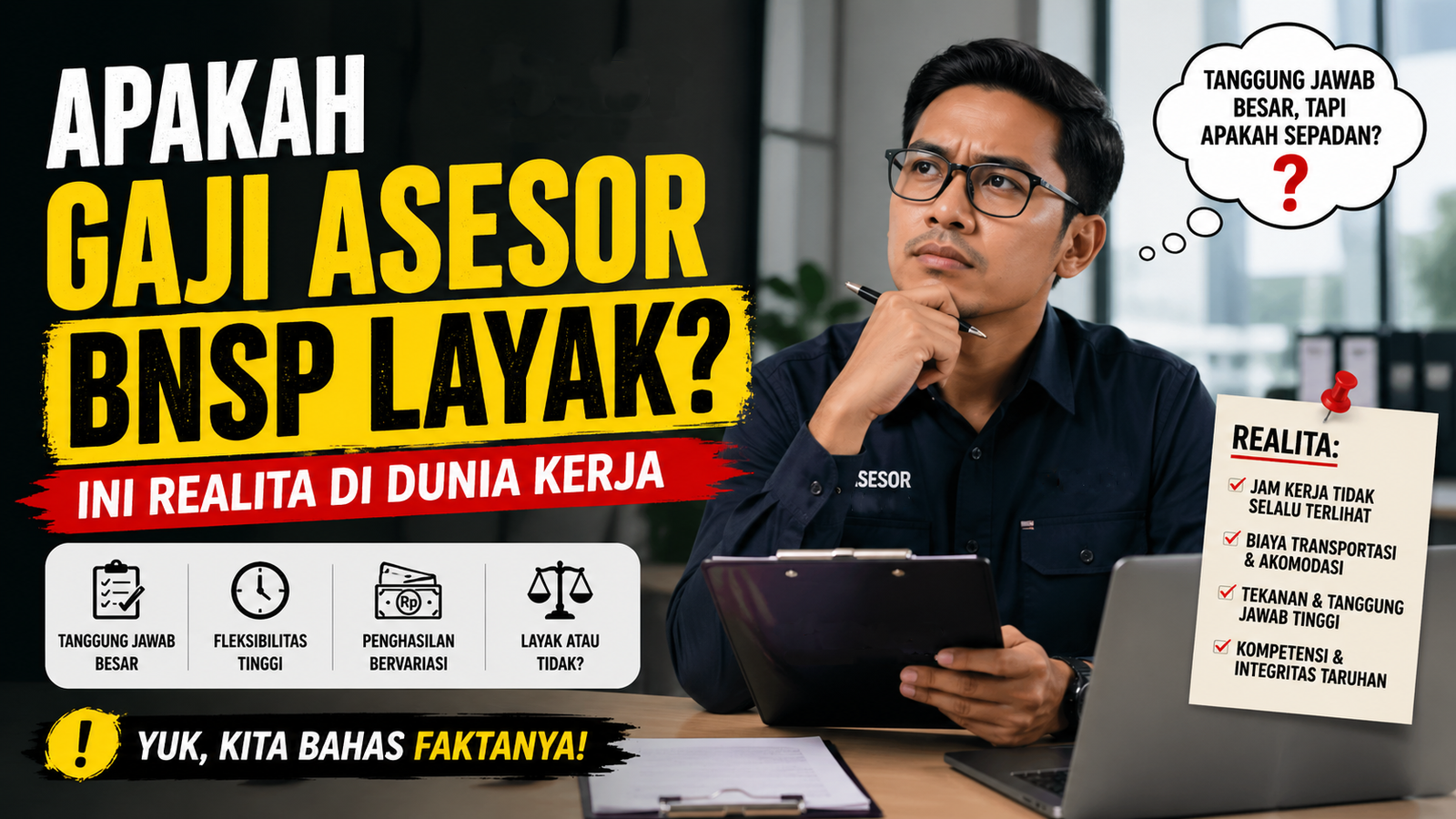 Apakah Gaji Asesor BNSP Layak Ini Realita di Dunia Kerja