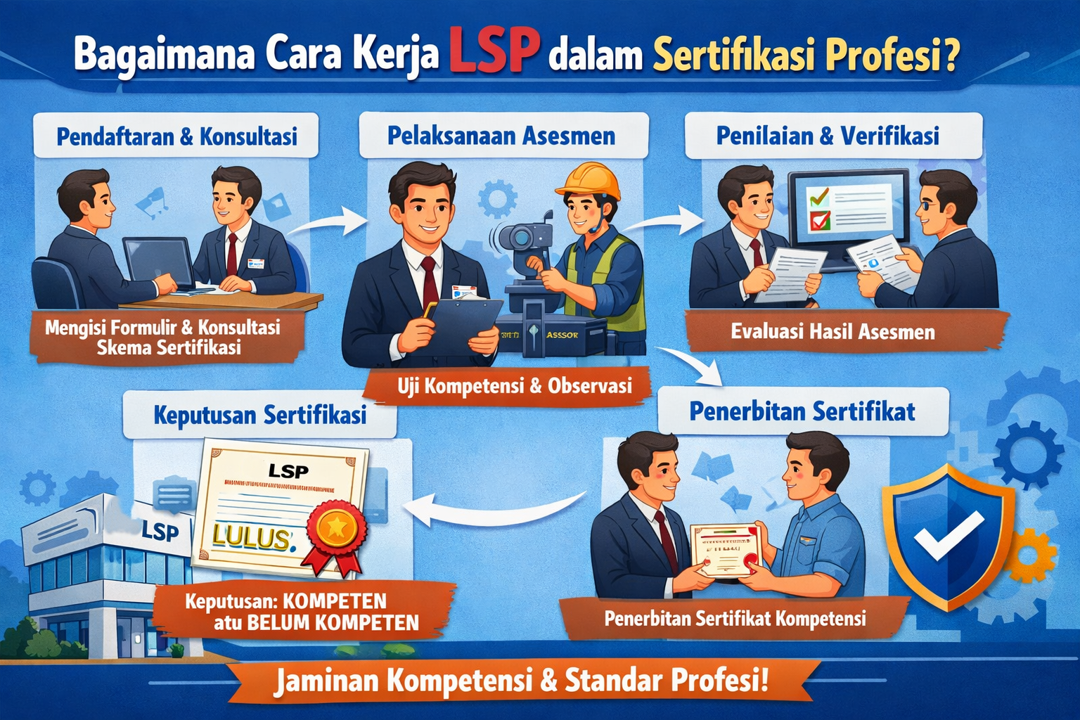 Bagaimana Cara Kerja LSP dalam Sertifikasi Profesi