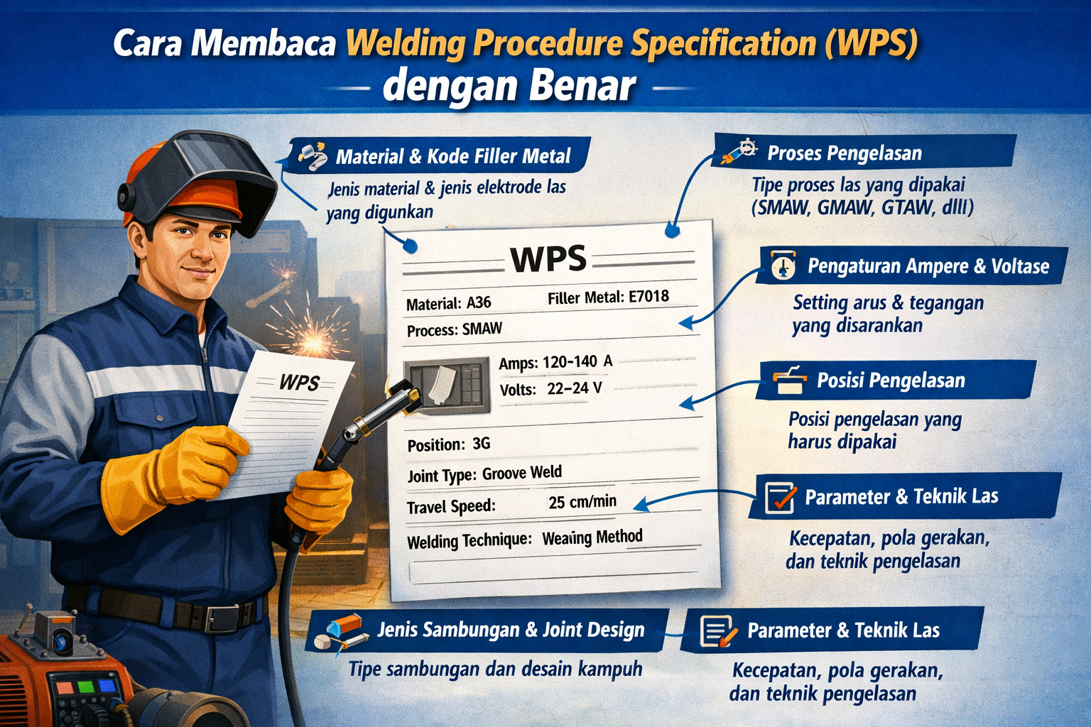 Cara Membaca Welding Procedure Specification (WPS) dengan Benar