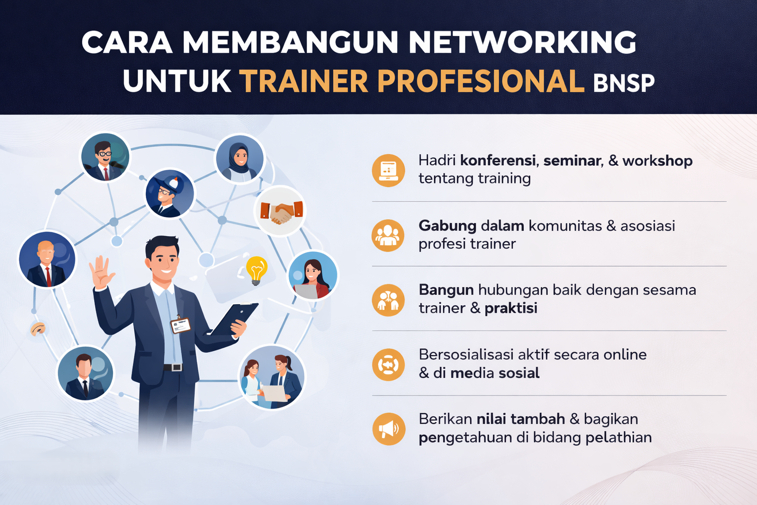 Cara Membangun Networking untuk Trainer Profesional BNSP