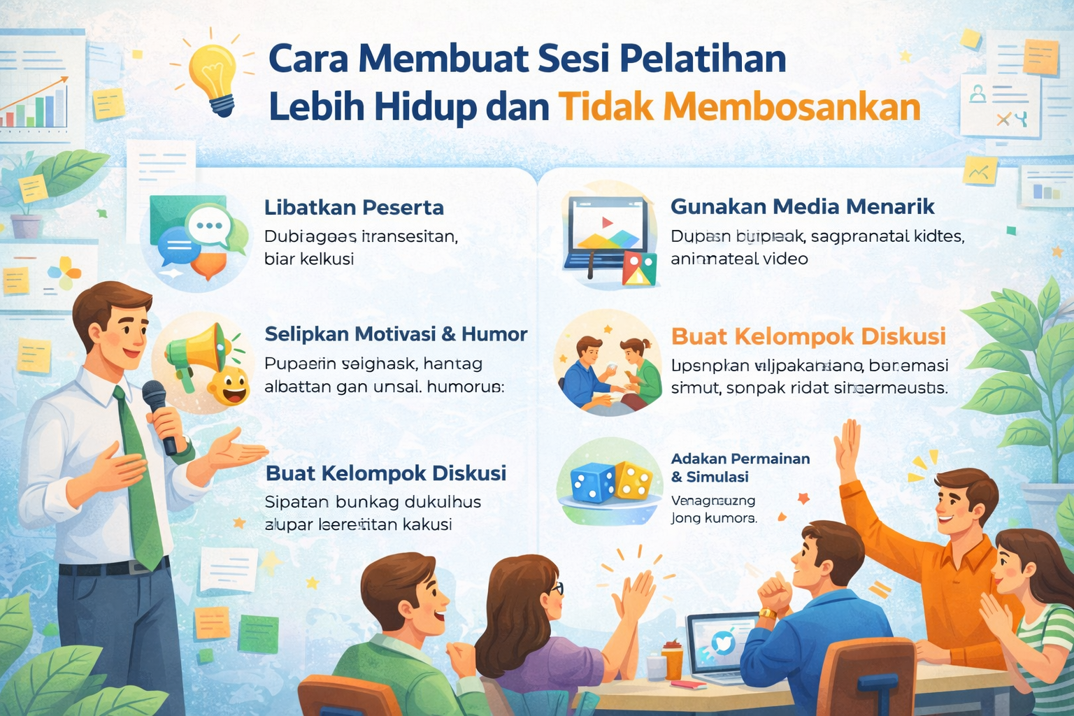 Cara Membuat Sesi Pelatihan Lebih Hidup dan Tidak Membosankan