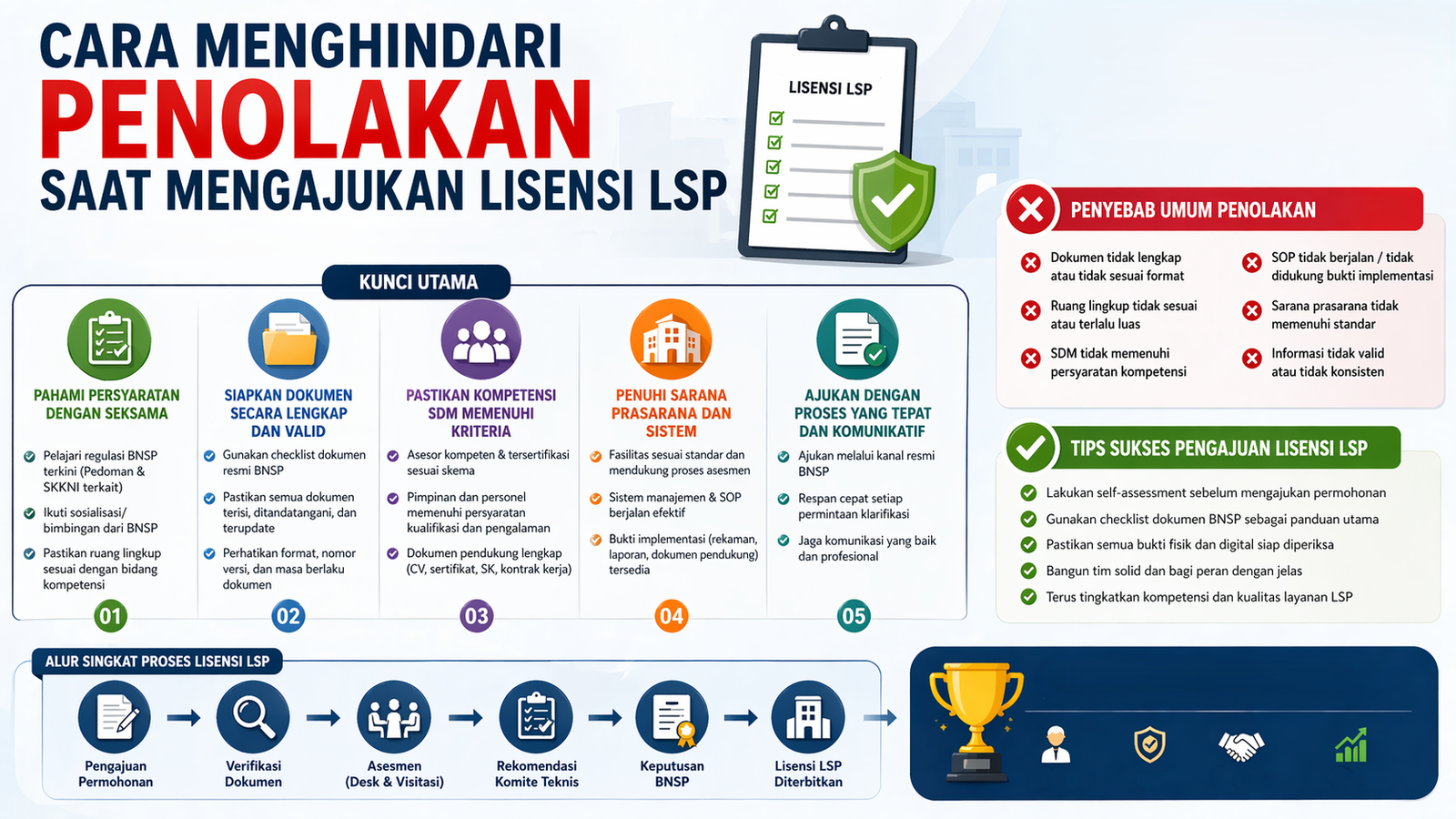 Cara Menghindari Penolakan Saat Mengajukan Lisensi LSP