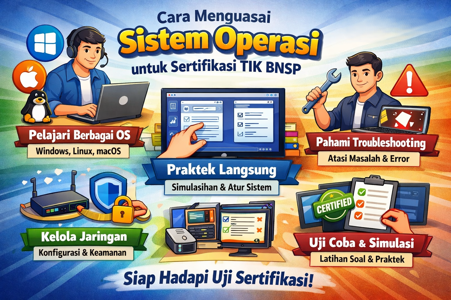 Cara Menguasai Sistem Operasi untuk Sertifikasi TIK BNSP