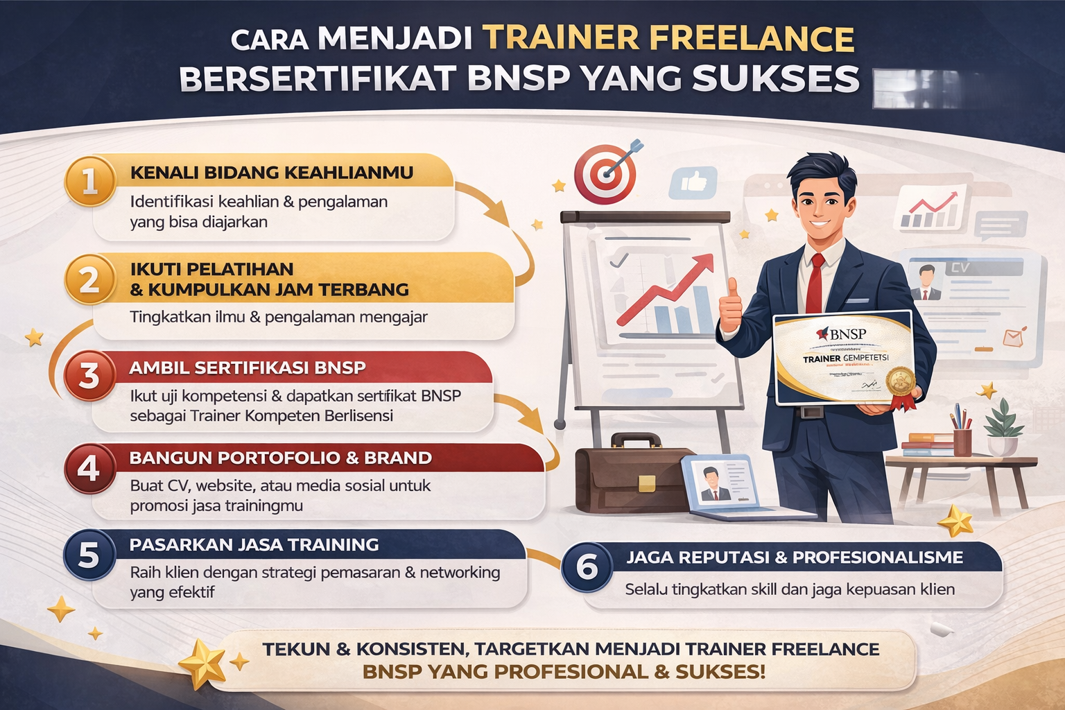 Cara Menjadi Trainer Freelance Bersertifikat BNSP yang Sukses