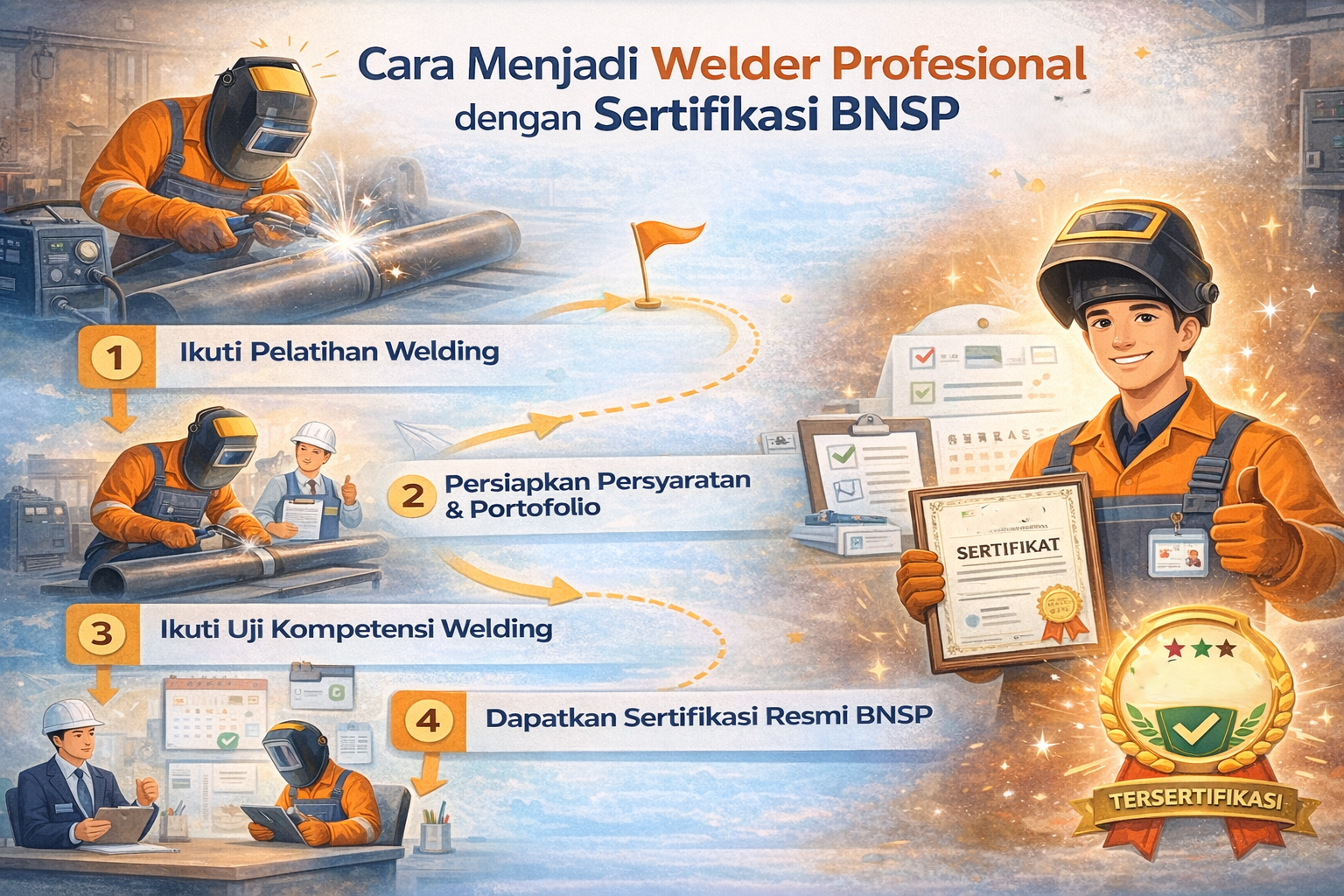 Cara Menjadi Welder Profesional dengan Sertifikasi BNSP