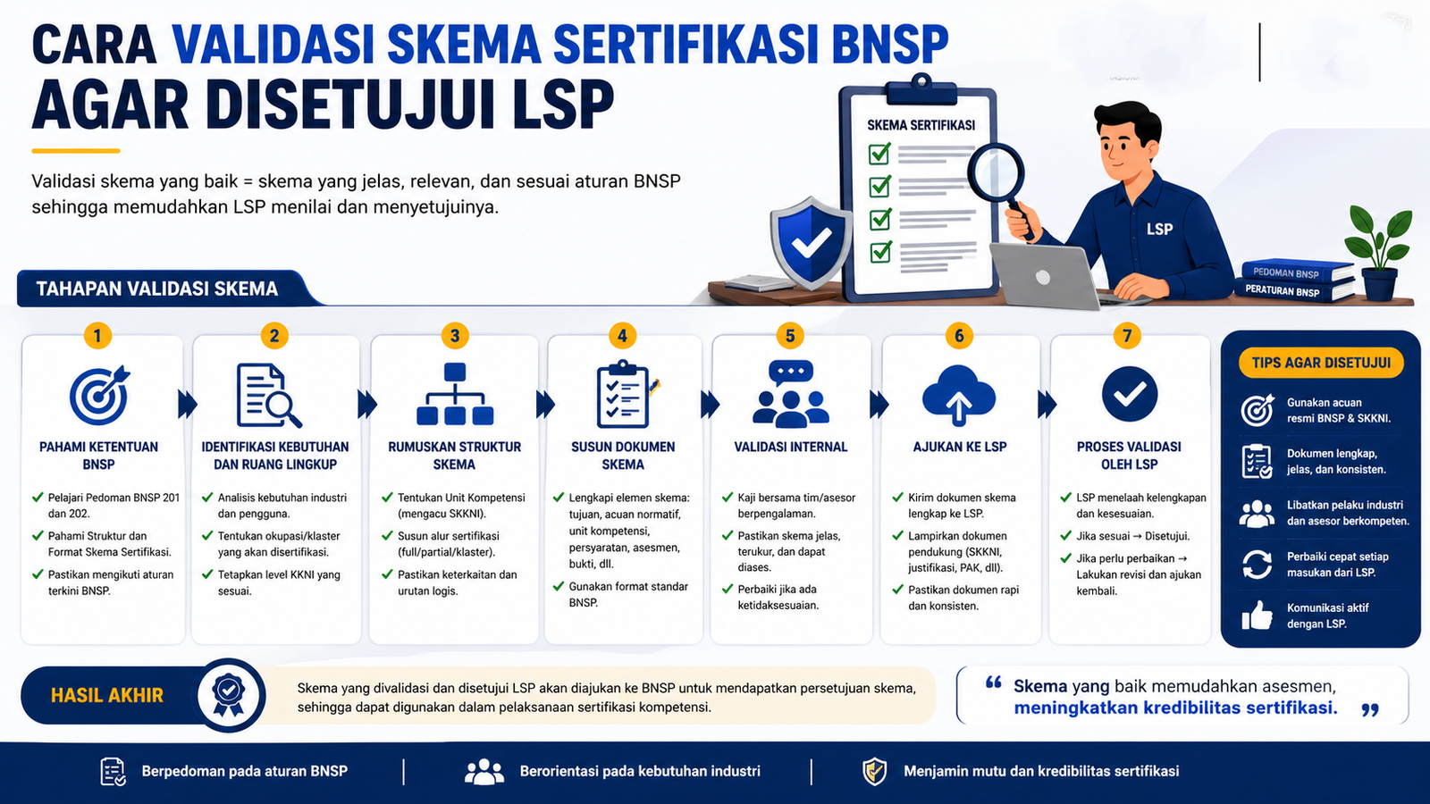 Cara Validasi Skema Sertifikasi BNSP Agar Disetujui LSP