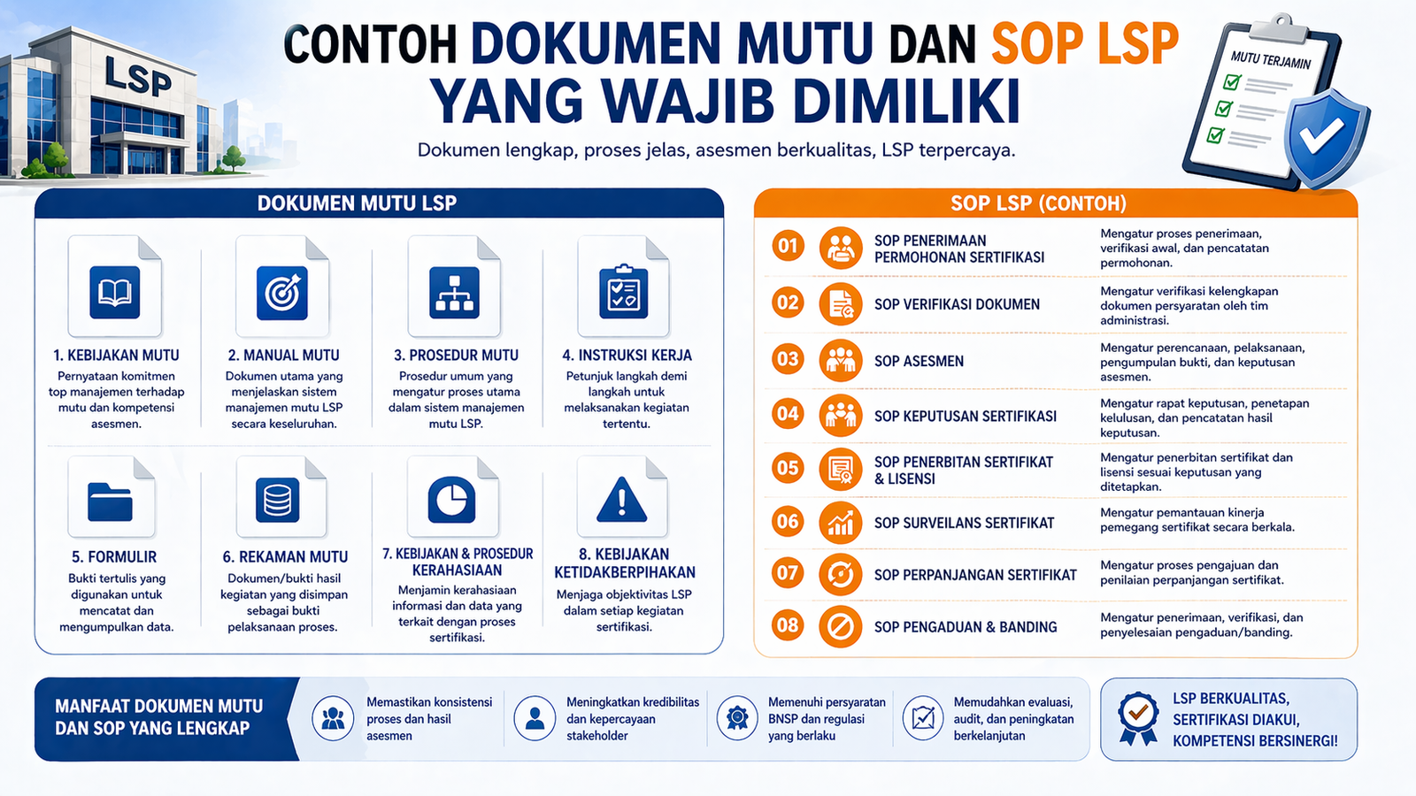Contoh Dokumen Mutu dan SOP LSP yang Wajib Dimiliki