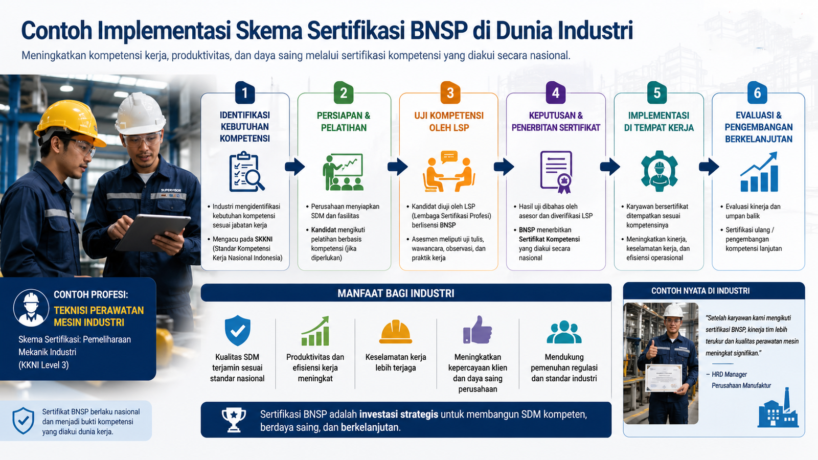 Contoh Implementasi Skema Sertifikasi BNSP di Dunia Industri