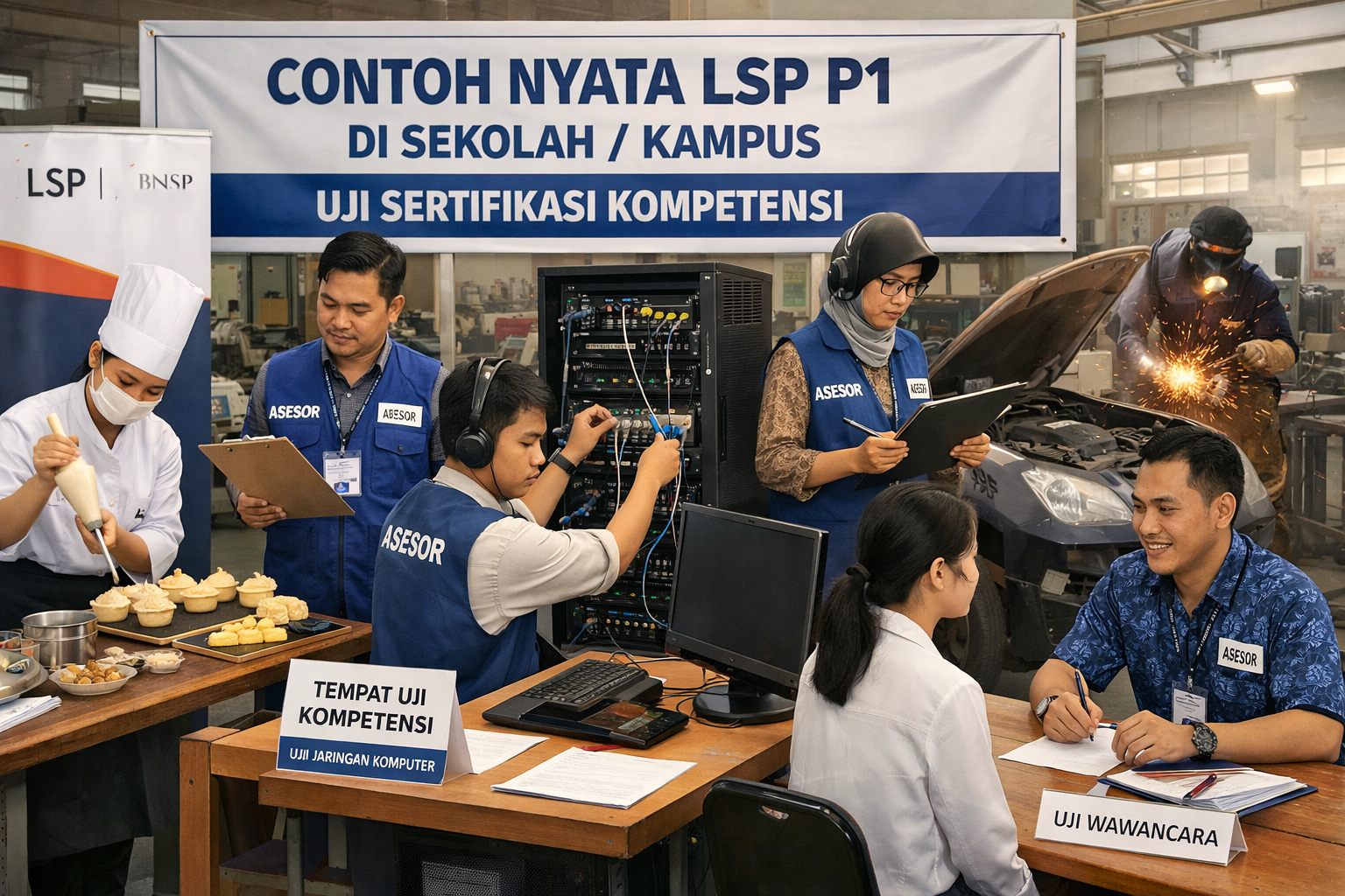 Contoh Nyata LSP P1 di Sekolah atau Kampus