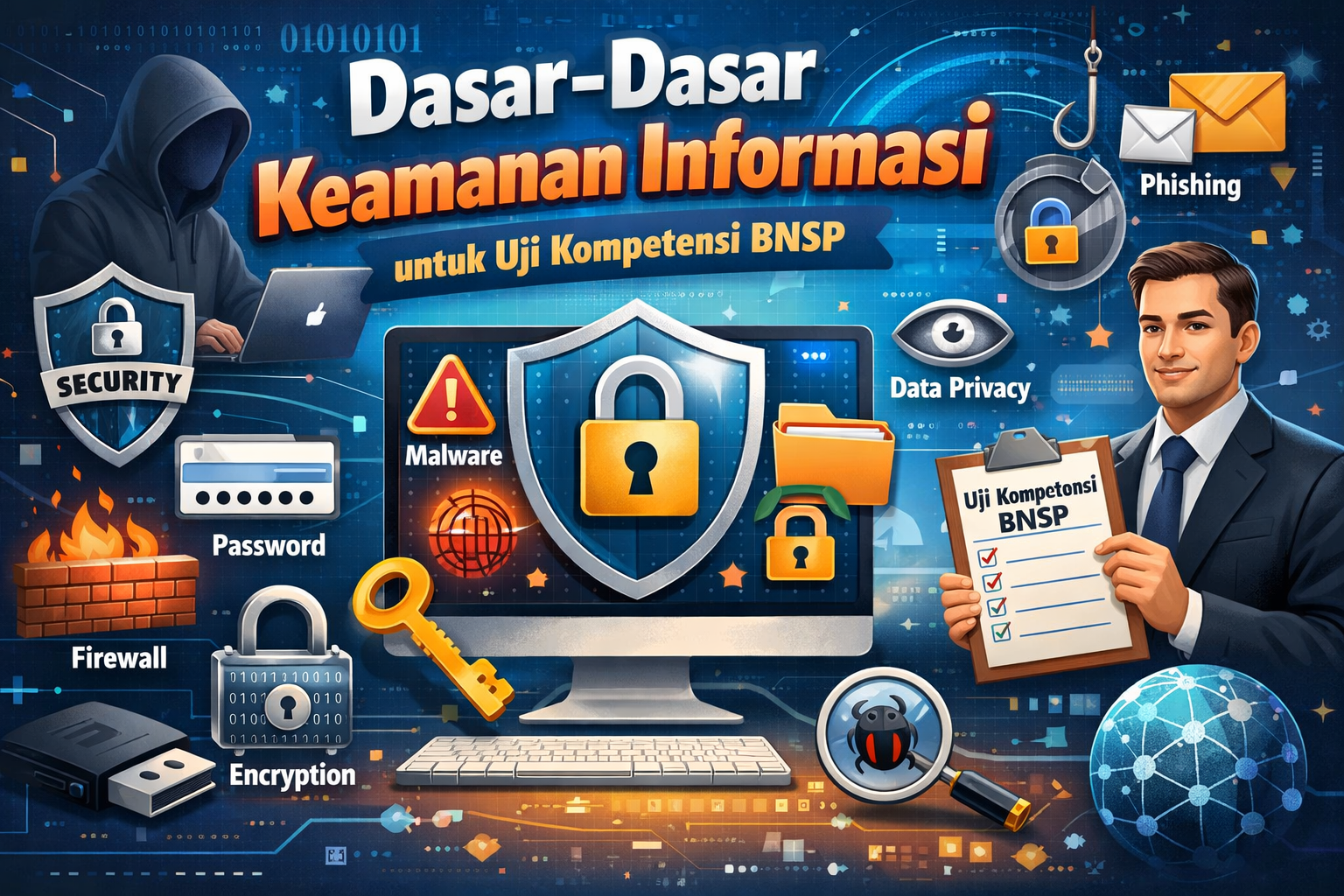 Dasar-Dasar Keamanan Informasi untuk Uji Kompetensi BNSP