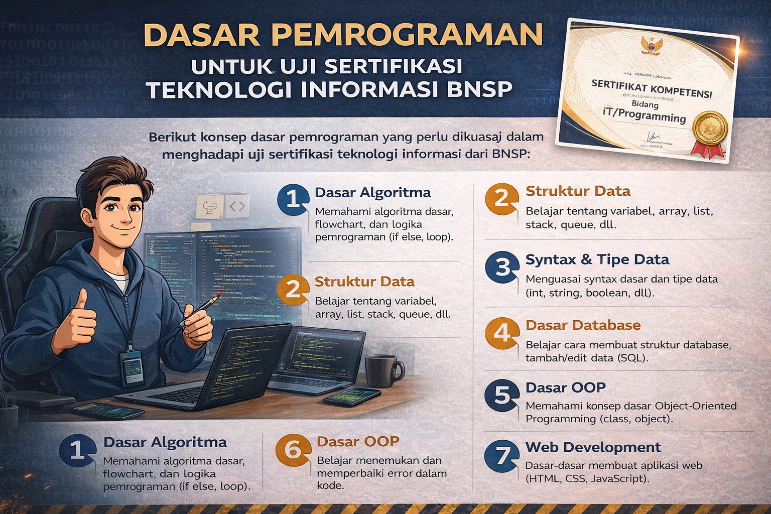 Dasar Pemrograman untuk Uji Sertifikasi Teknologi Informasi BNSP