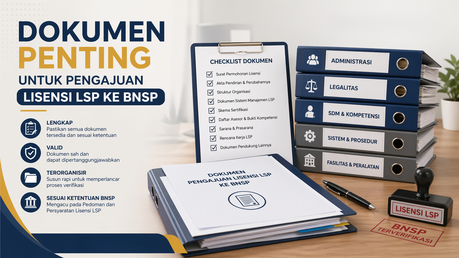 Dokumen Penting untuk Pengajuan Lisensi LSP ke BNSP