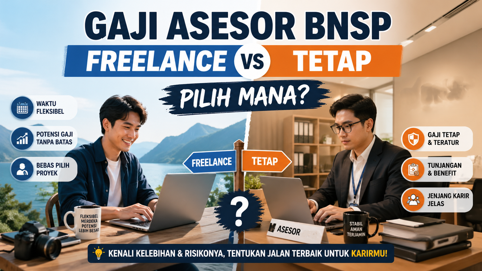 Gaji Asesor BNSP Freelance vs Tetap Pilih Mana