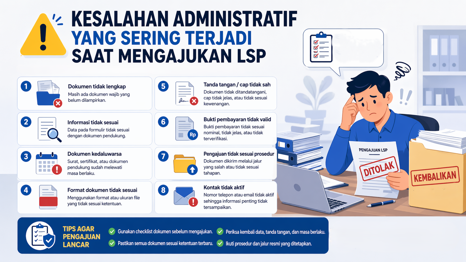 Kesalahan Administratif yang Sering Terjadi saat Mengajukan LSP