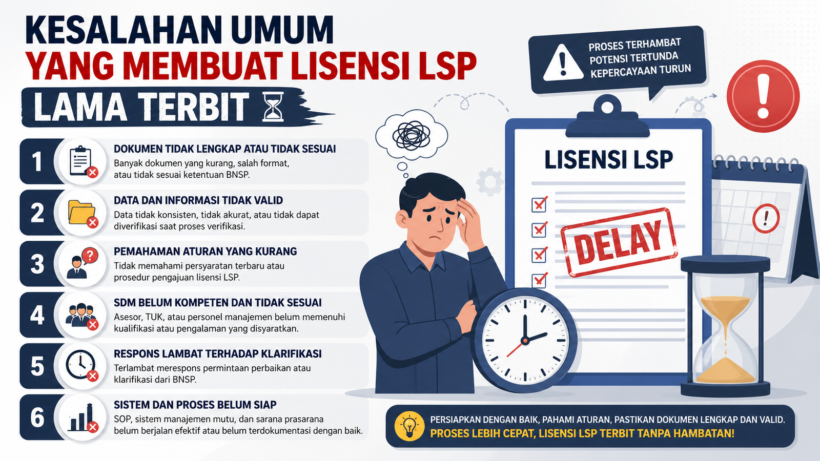 Kesalahan Umum yang Membuat Lisensi LSP Lama Terbit