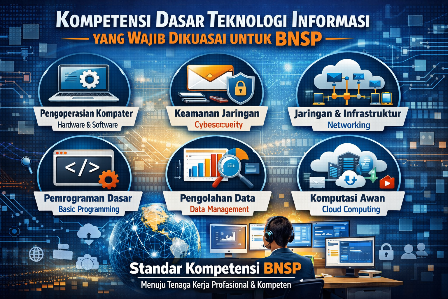 Kompetensi Dasar Teknologi Informasi yang Wajib Dikuasai untuk BNSP