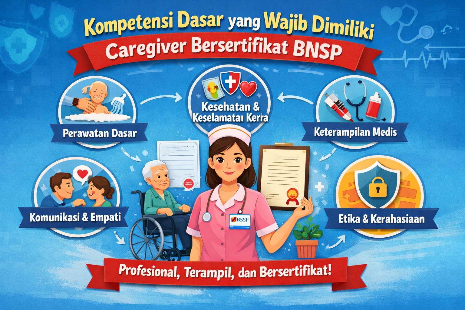 Kompetensi Dasar yang Wajib Dimiliki Caregiver Bersertifikat BNSP