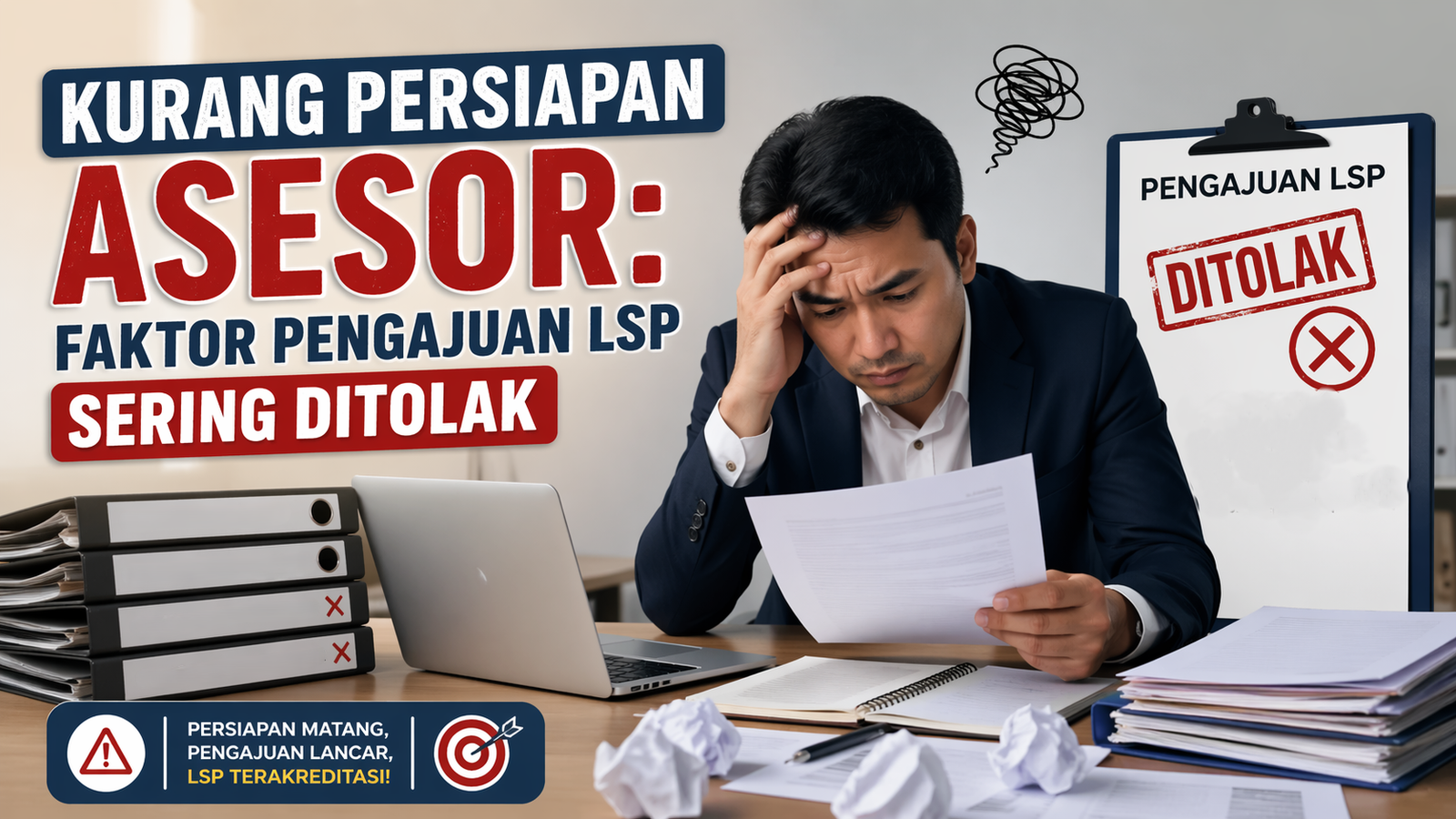 Kurang Persiapan Asesor Faktor Pengajuan LSP Sering Ditolak