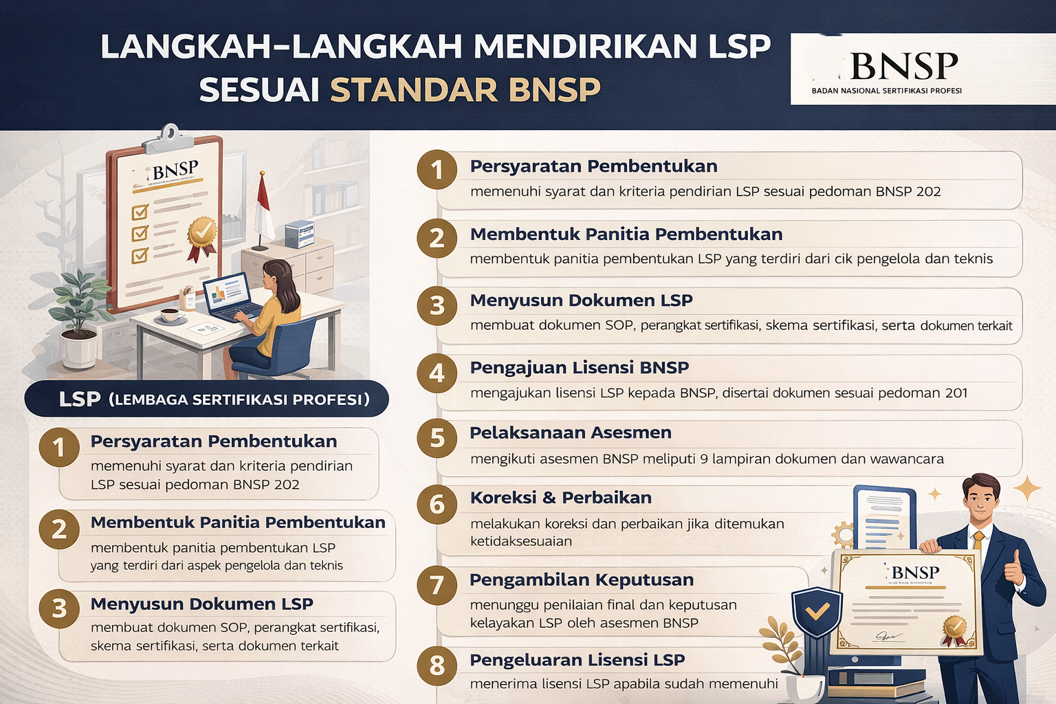 Langkah-langkah Mendirikan LSP Sesuai Standar BNSP