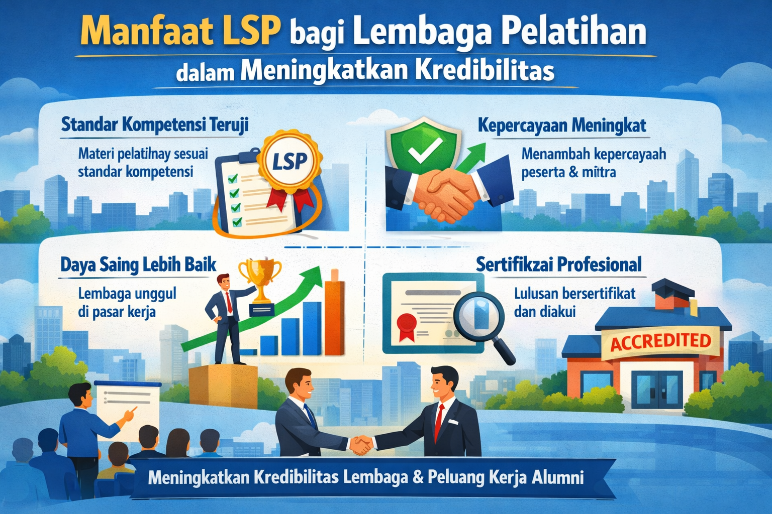 Manfaat LSP bagi Lembaga Pelatihan dalam Meningkatkan Kredibilitas