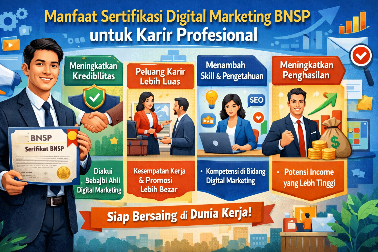 Manfaat Sertifikasi Digital Marketing BNSP untuk Karir Profesional