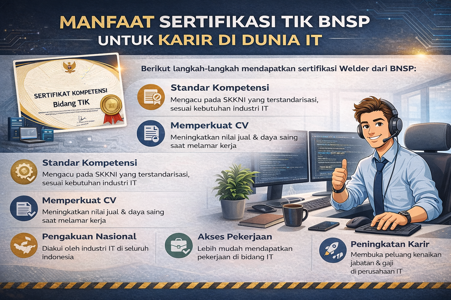Manfaat Sertifikasi TIK BNSP untuk Karir di Dunia IT
