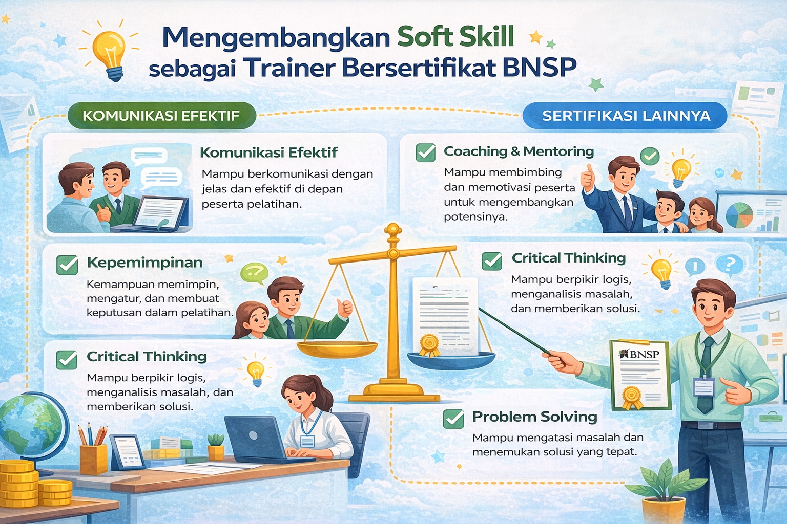 Mengembangkan Soft Skill Sebagai Trainer Bersertifikat BNSP