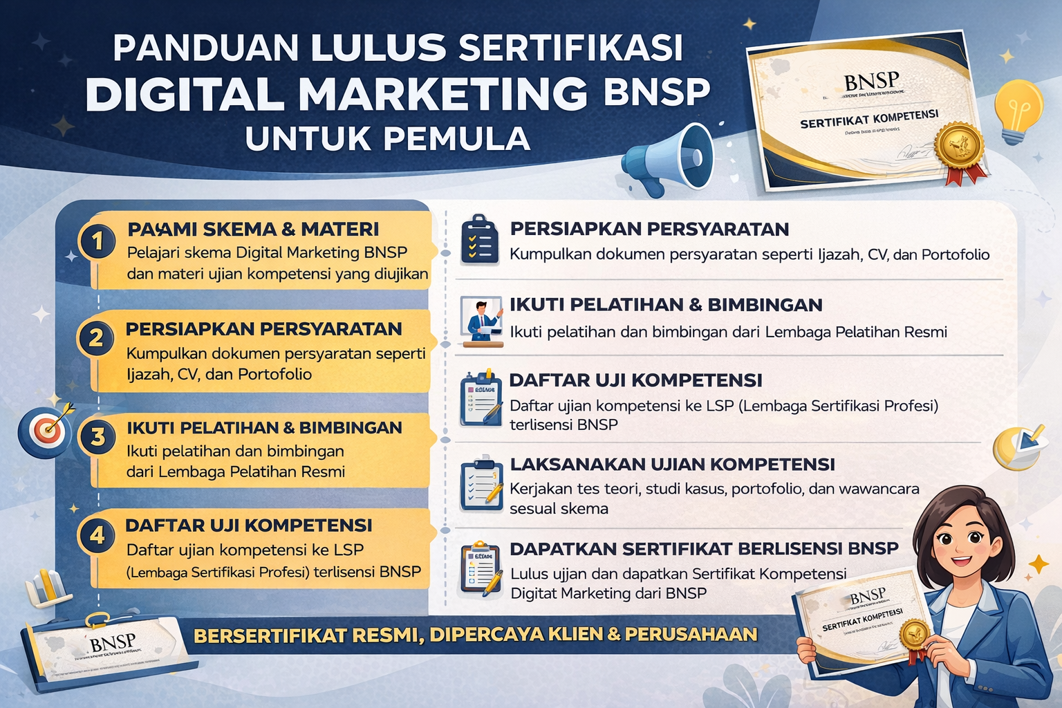 Panduan Lulus Sertifikasi Digital Marketing BNSP untuk Pemula