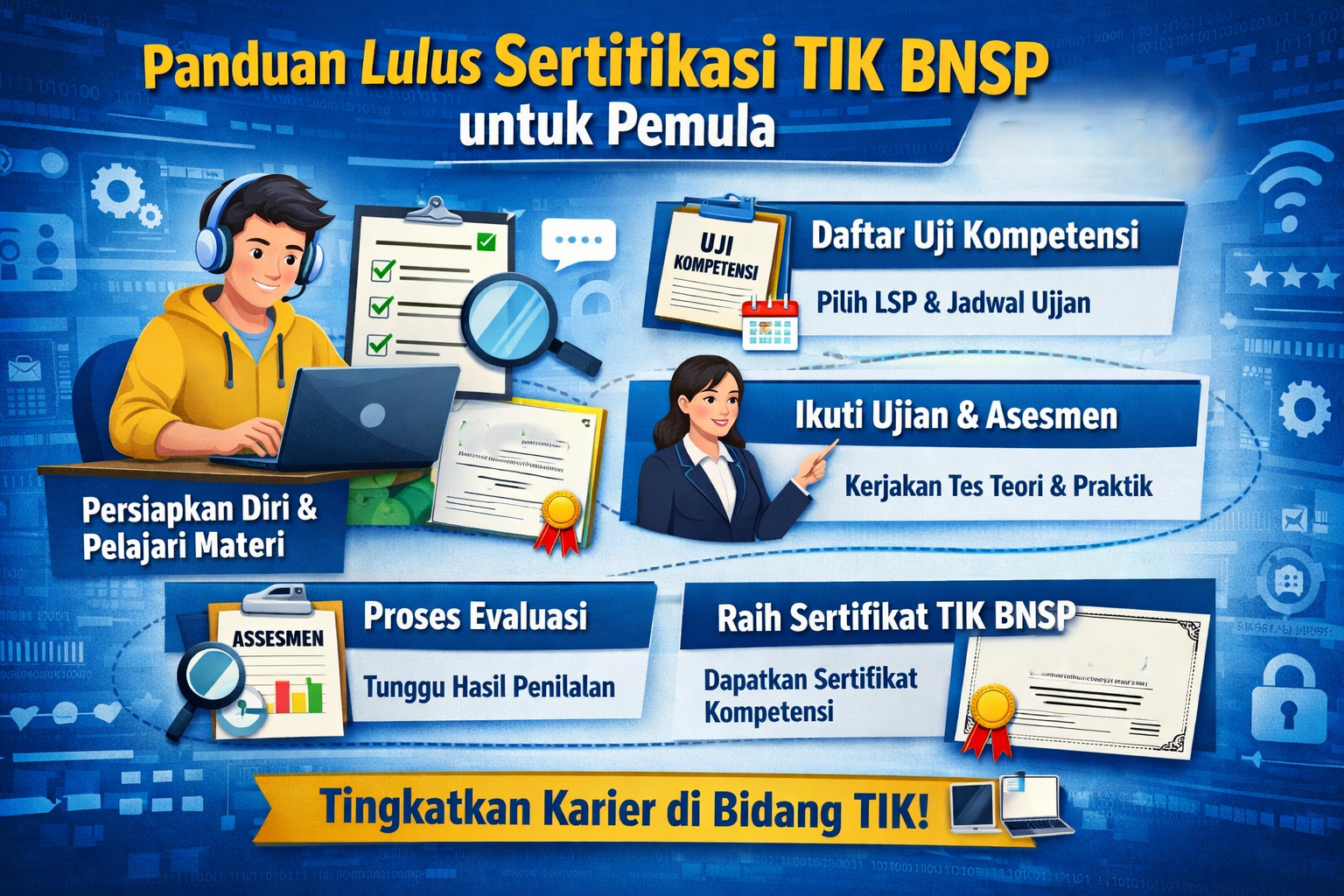 Panduan Lulus Sertifikasi TIK BNSP untuk Pemula