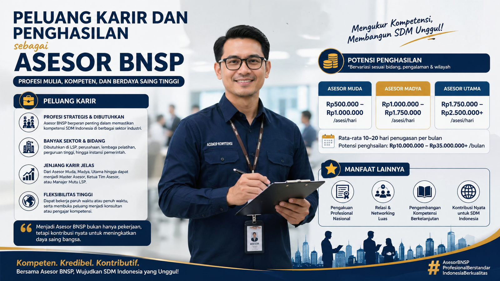 Peluang Karir dan Penghasilan Sebagai Asesor BNSP