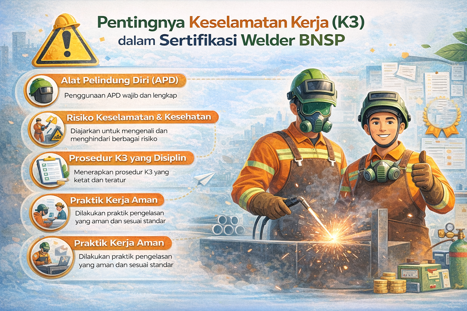 Pentingnya Keselamatan Kerja (K3) dalam Sertifikasi Welder BNSP