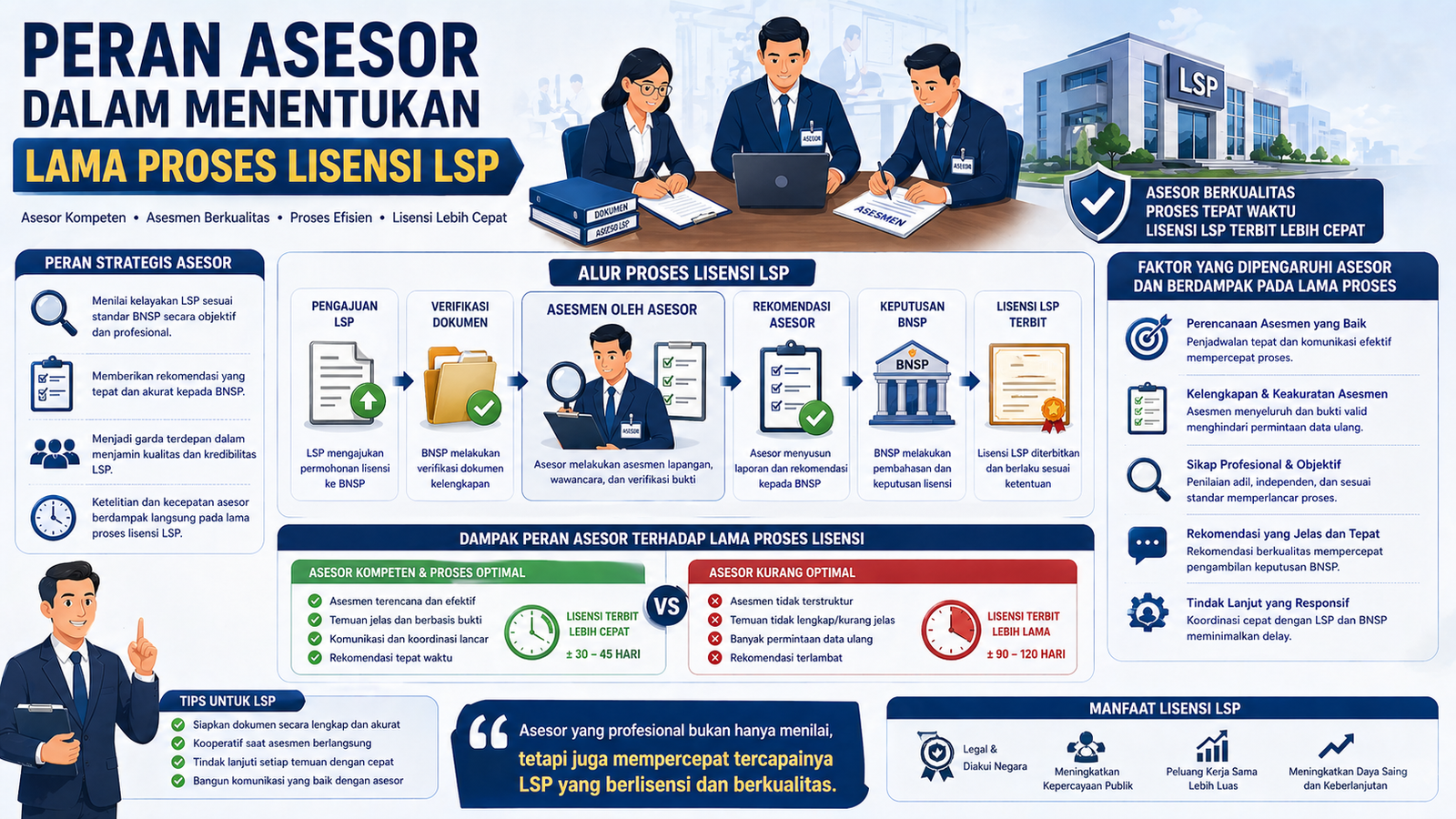 Peran Asesor dalam Menentukan Lama Proses Lisensi LSP