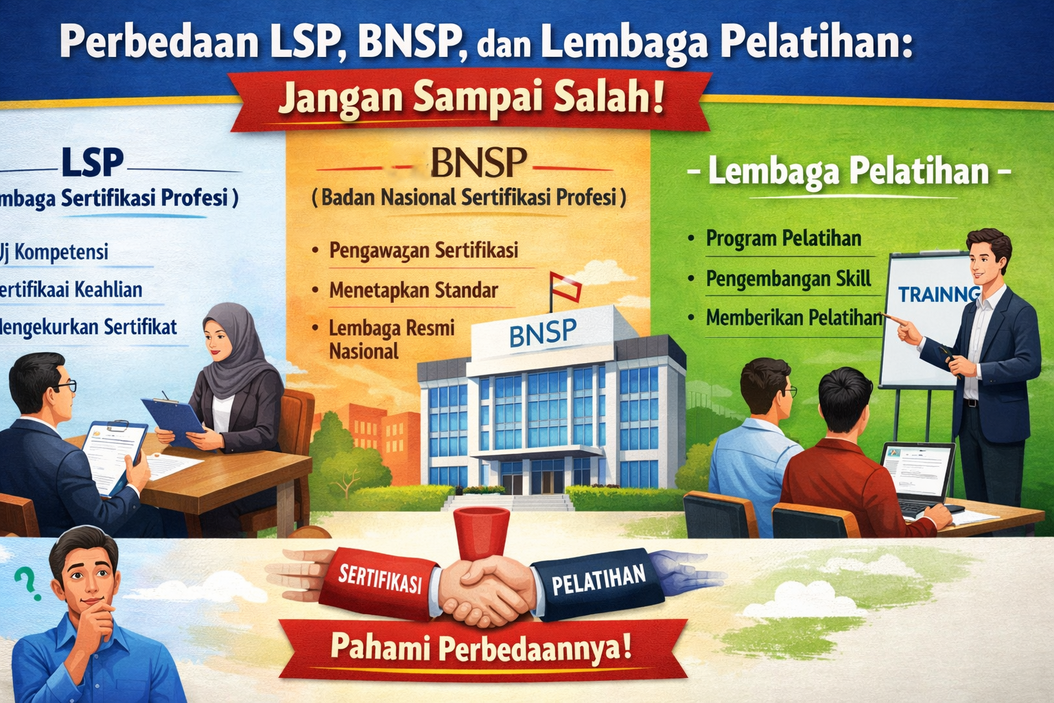 Perbedaan LSP BNSP dan Lembaga Pelatihan Jangan Sampai Salah