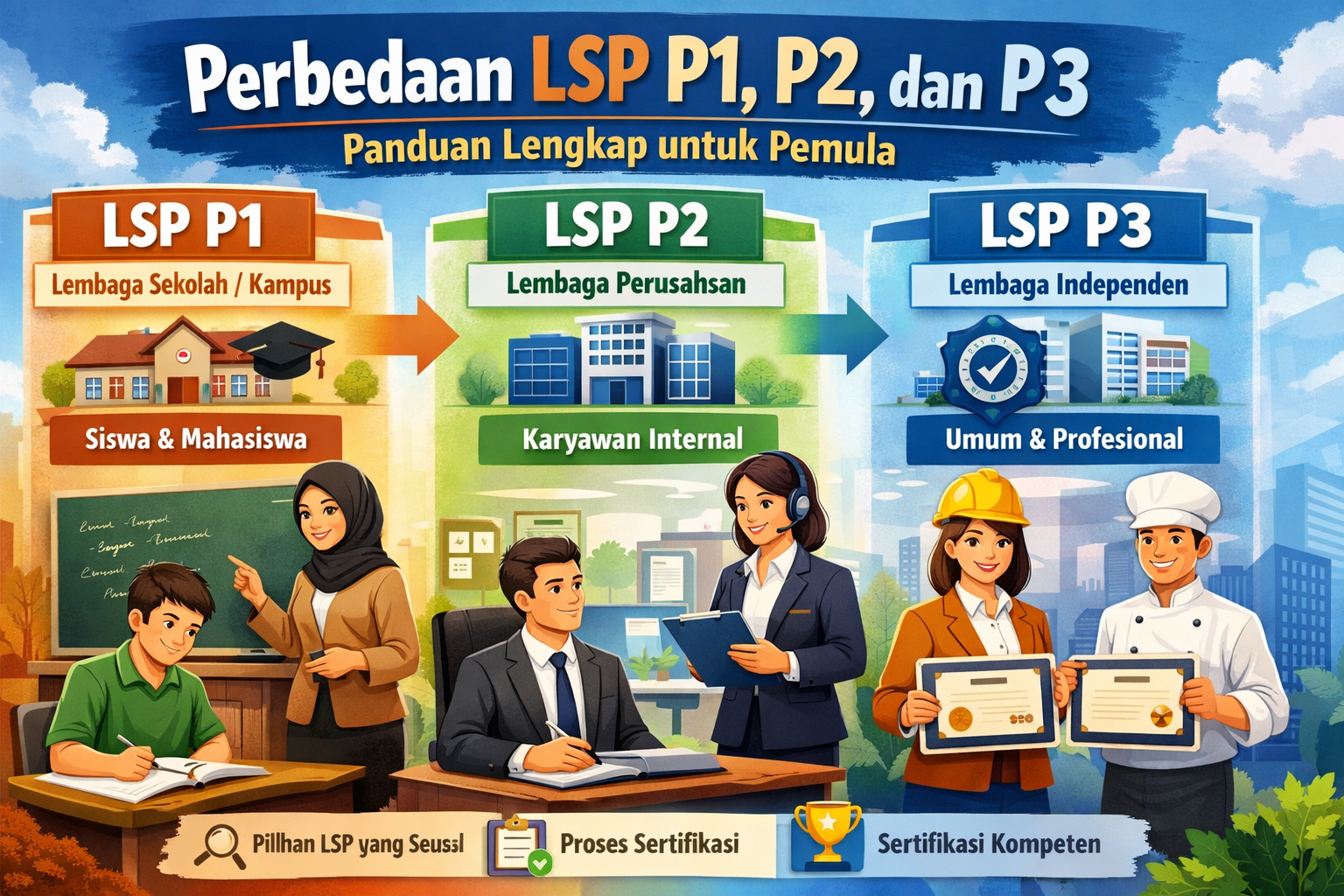 Perbedaan LSP P1 P2 dan P3 Panduan Lengkap untuk Pemula