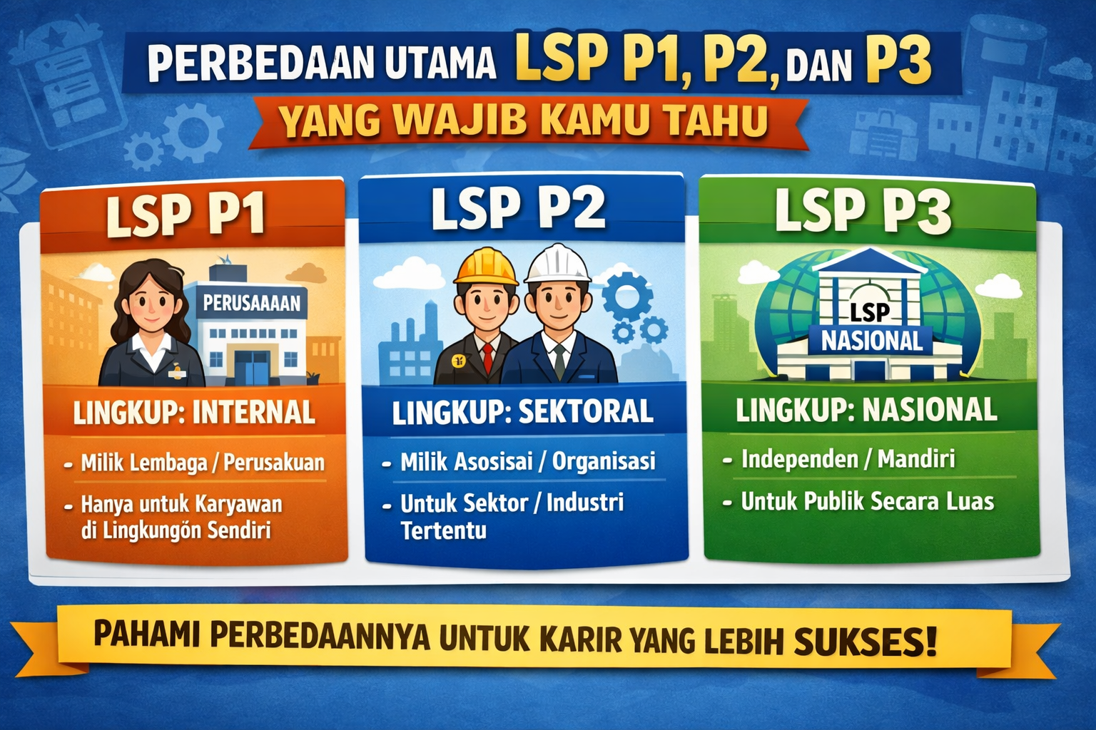 Perbedaan Utama LSP P1 P2 dan P3 yang Wajib Kamu Tahu