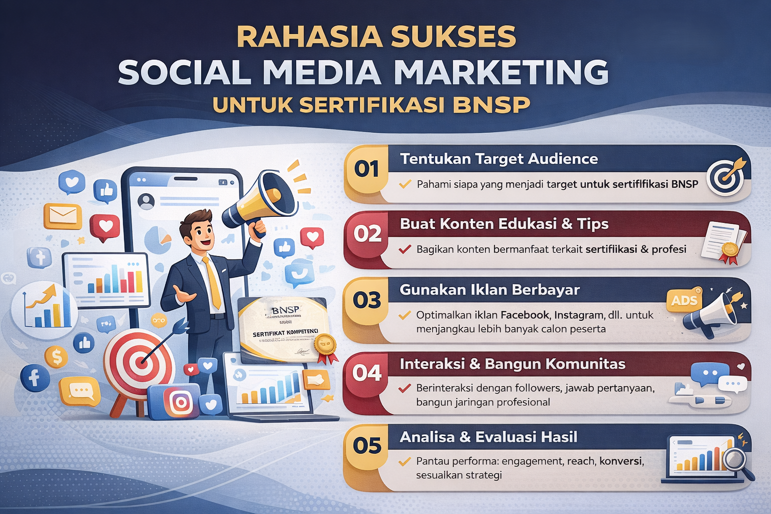Rahasia Sukses Social Media Marketing untuk Sertifikasi BNSP