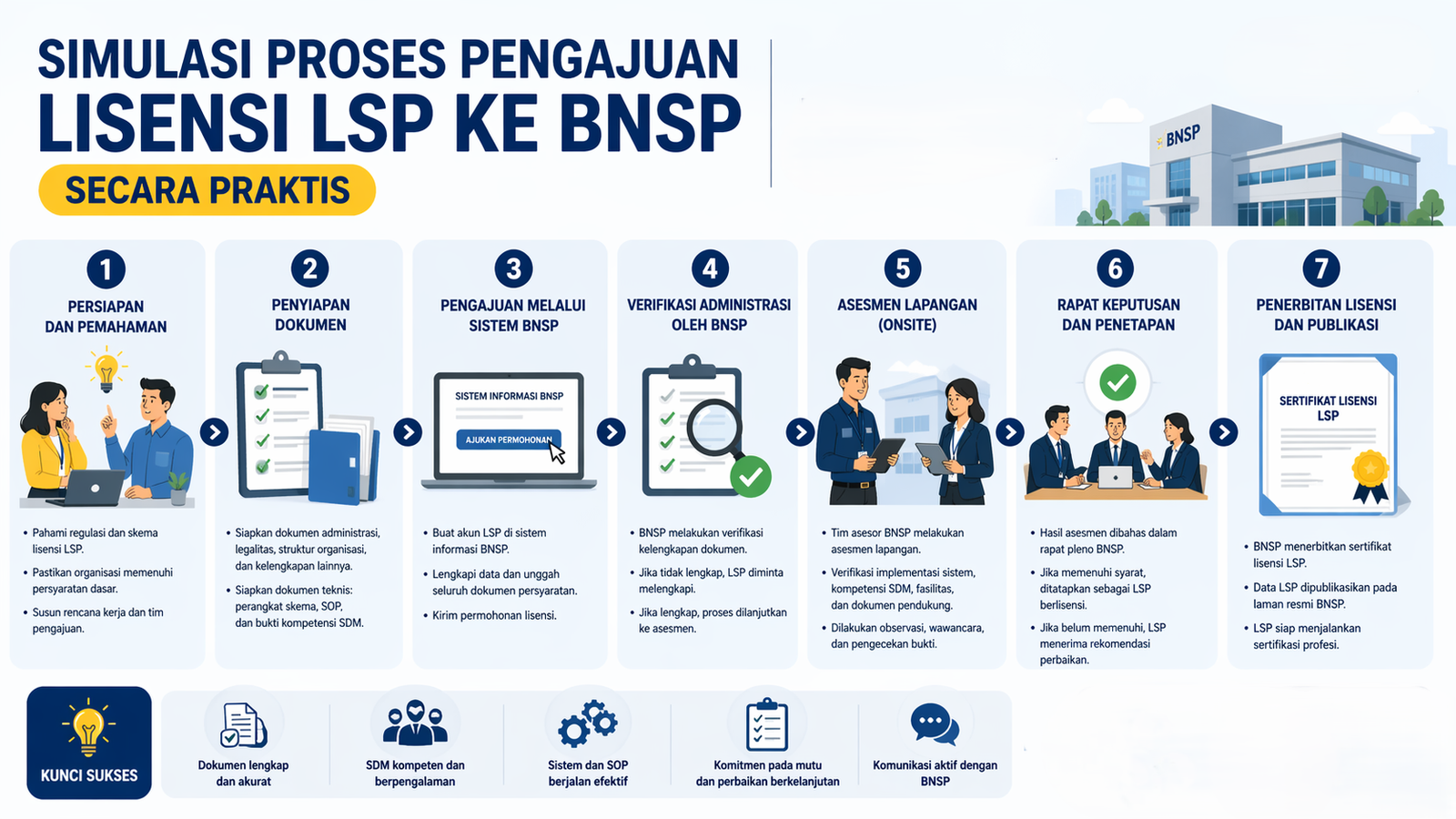 Simulasi Proses Pengajuan Lisensi LSP ke BNSP Secara Praktis