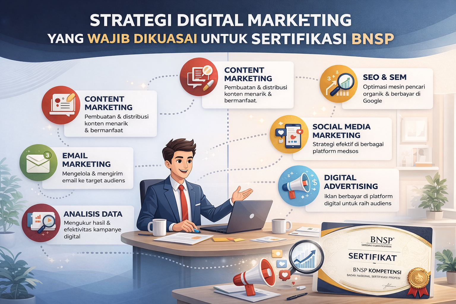 Strategi Digital Marketing yang Wajib Dikuasai untuk Sertifikasi BNSP