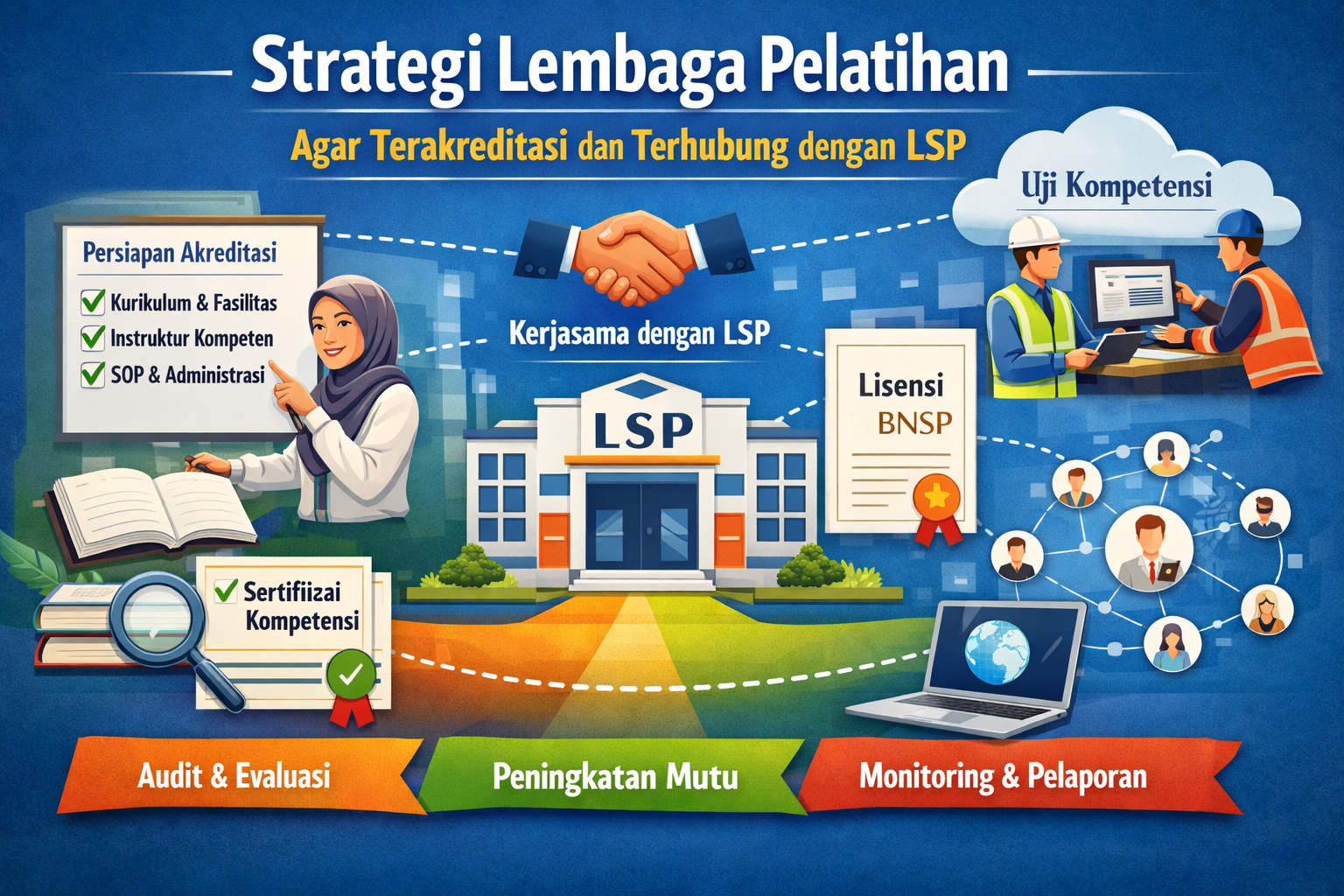 Strategi Lembaga Pelatihan Agar Terakreditasi dan Terhubung dengan LSP