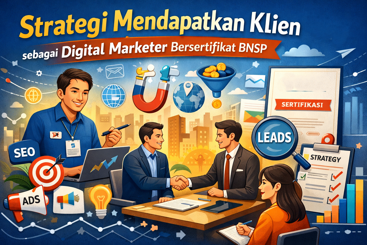 Strategi Mendapatkan Klien sebagai Digital Marketer Bersertifikat BNSP