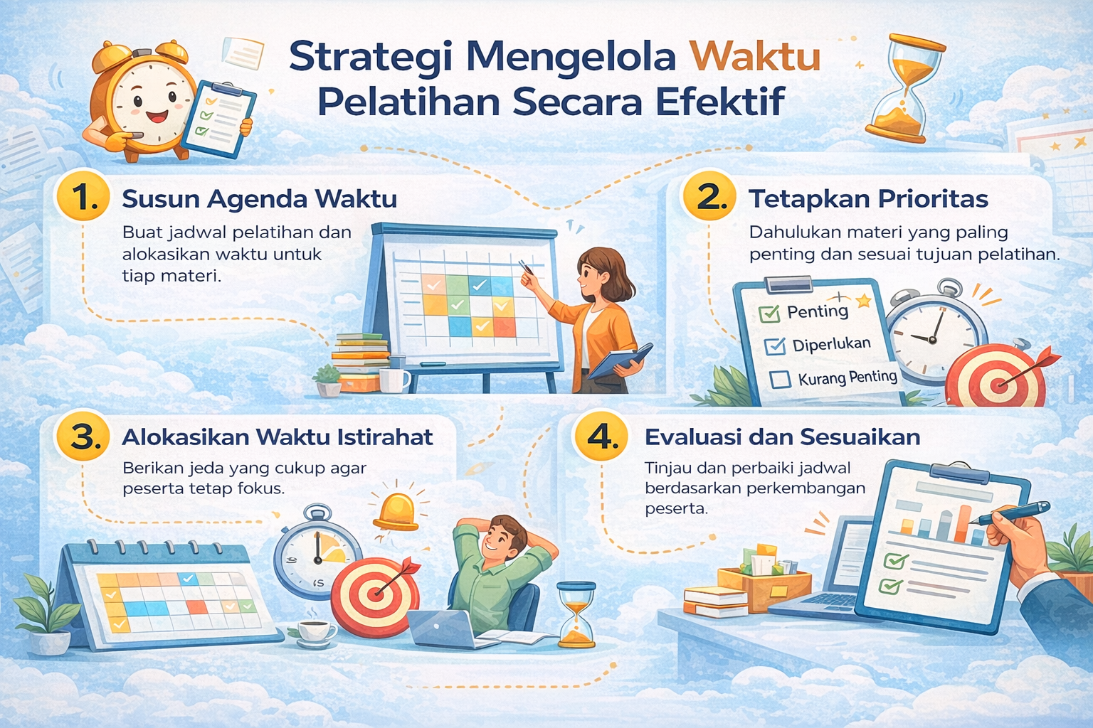 Strategi Mengelola Waktu Pelatihan Secara Efektif